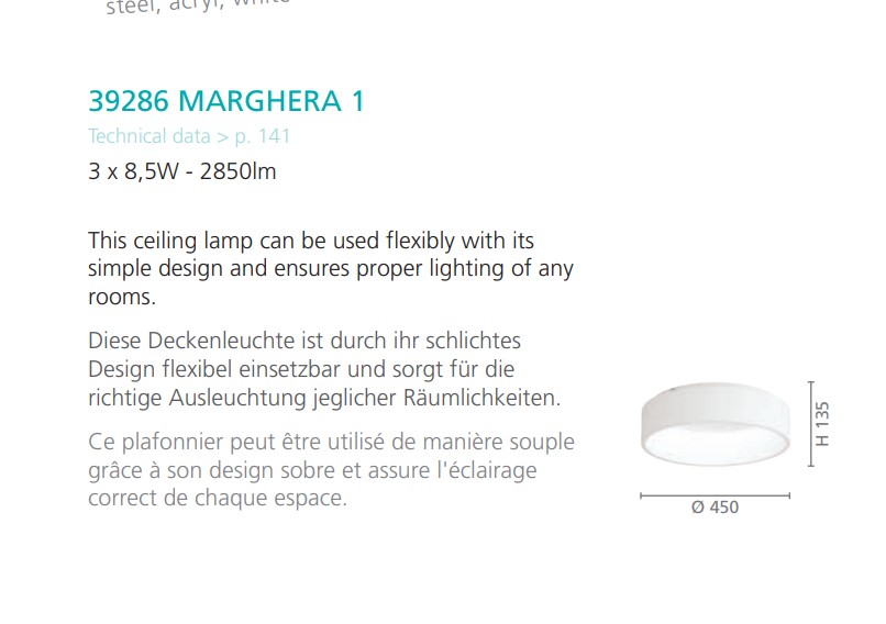 Светильник MARGHERA 1 LED (39286), EGLO - Зображення 39286--.jpg