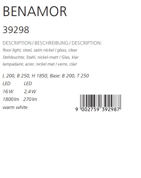 Торшер BENAMOR LED (39298), EGLO - Зображення 39298--.jpg