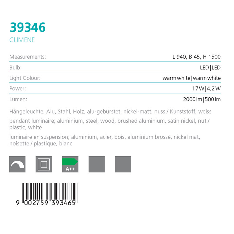 Люстра CLIMENE LED (39346), EGLO - Зображення 39346--.jpg