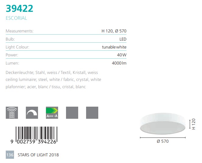 Світильник ESCORIAL LED (39422), EGLO - Зображення 39422--.jpg
