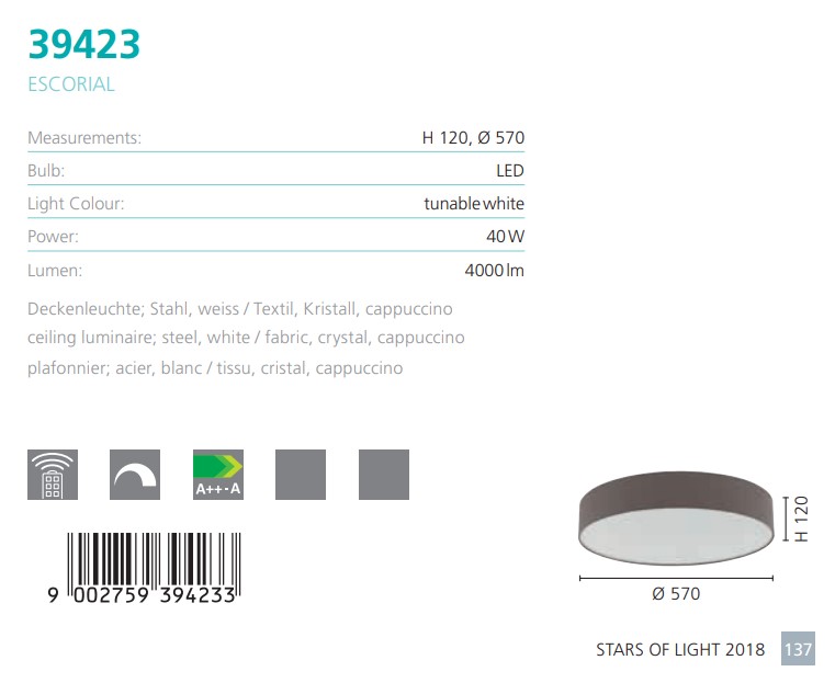 Світильник ESCORIAL LED (39423), EGLO - Зображення 39423--.jpg