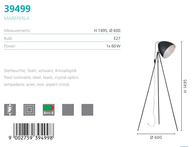 Торшер MAREPERLA (39499), EGLO - Зображення 39499--.jpg
