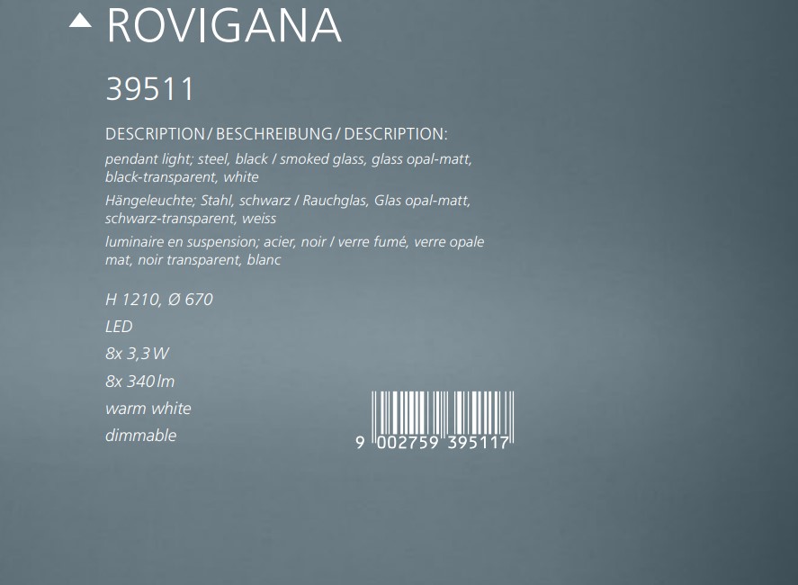 Люстра ROVIGANA LED (39511), EGLO - Зображення 39511--.jpg