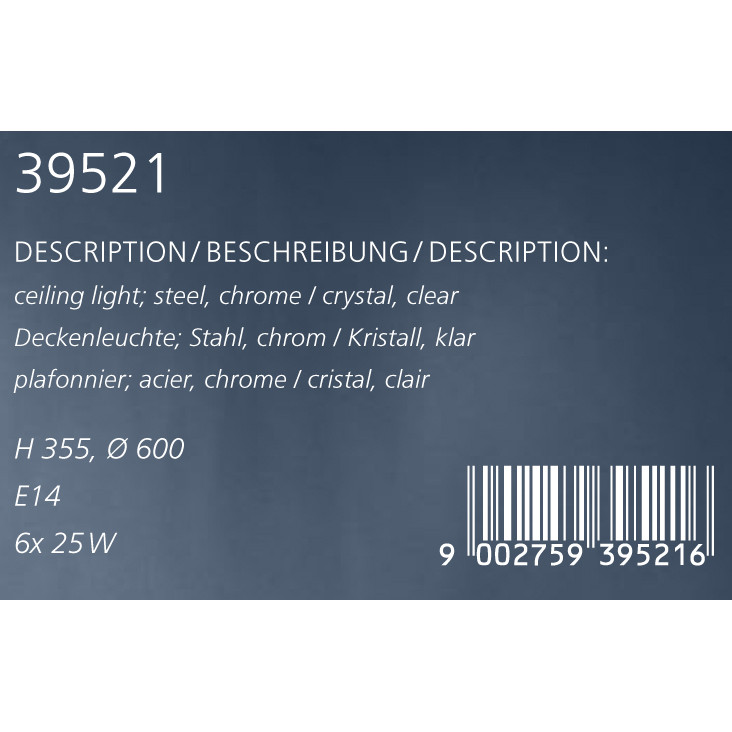 Світильник FENOULLET CHROM-KRISTALL (39521), EGLO - Зображення 39521--.jpg