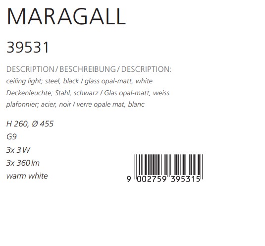 Люстра MARAGALL (39531), EGLO - Зображення 39531--.jpg