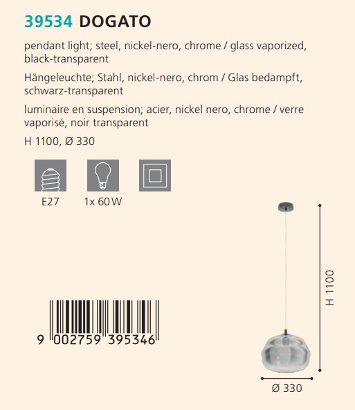 Люстра DOGATO (39534), EGLO - Зображення 39534--.jpg