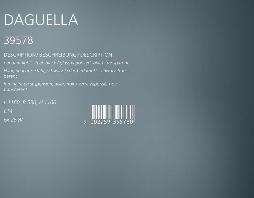 Люстра DAGUELLA (39578), EGLO - Зображення 39578--.jpg