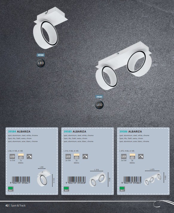 Спот ALBARIZA LED (39584), EGLO - Зображення 39584--.jpg