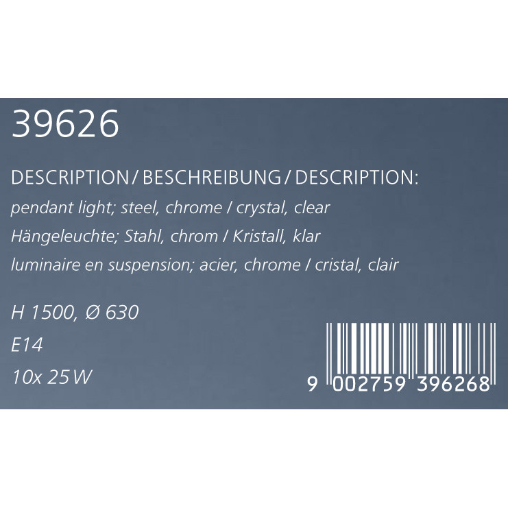 Люстра CALMEILLES 1 (39626), EGLO - Зображення 39626--.jpg