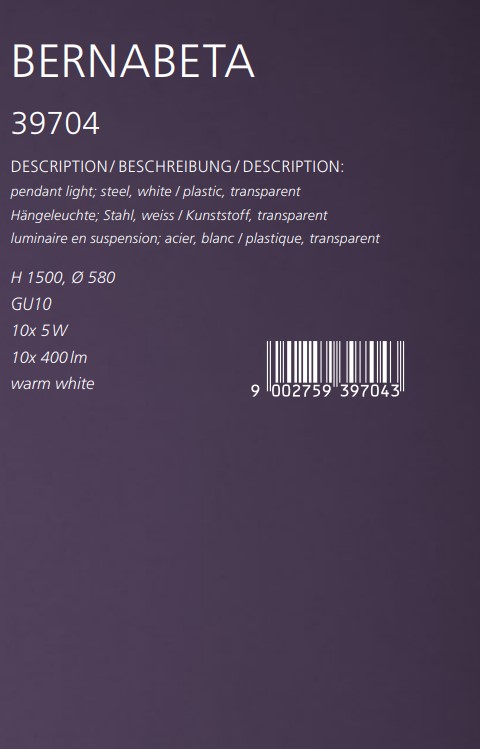 Люстра BERNABETA (39704), EGLO - Зображення 39704--.jpg