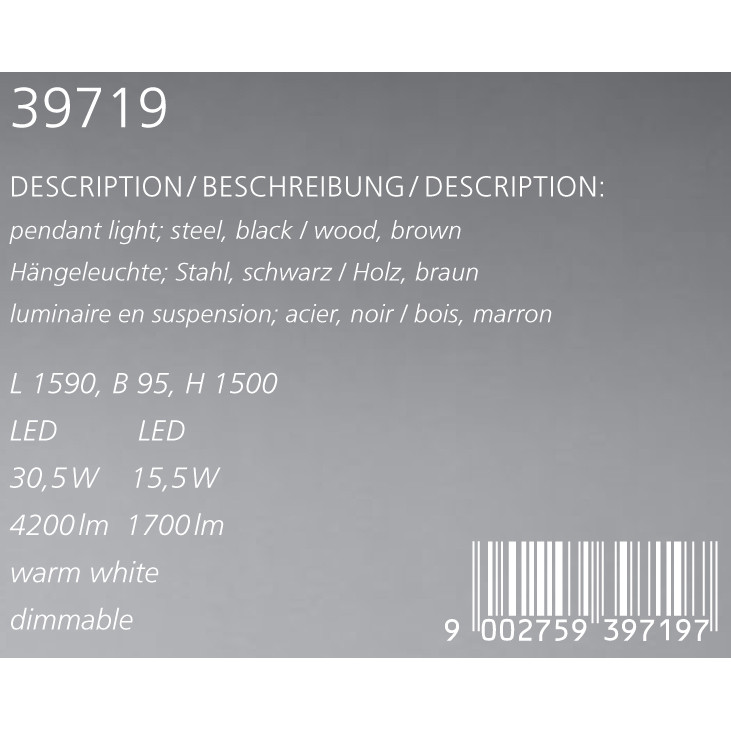 Люстра TERMINI 1 LED (39719), EGLO - Зображення 39719--.jpg