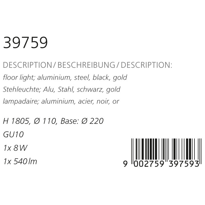 Торшер PREBONE (39759), EGLO - Зображення 39759--.jpg