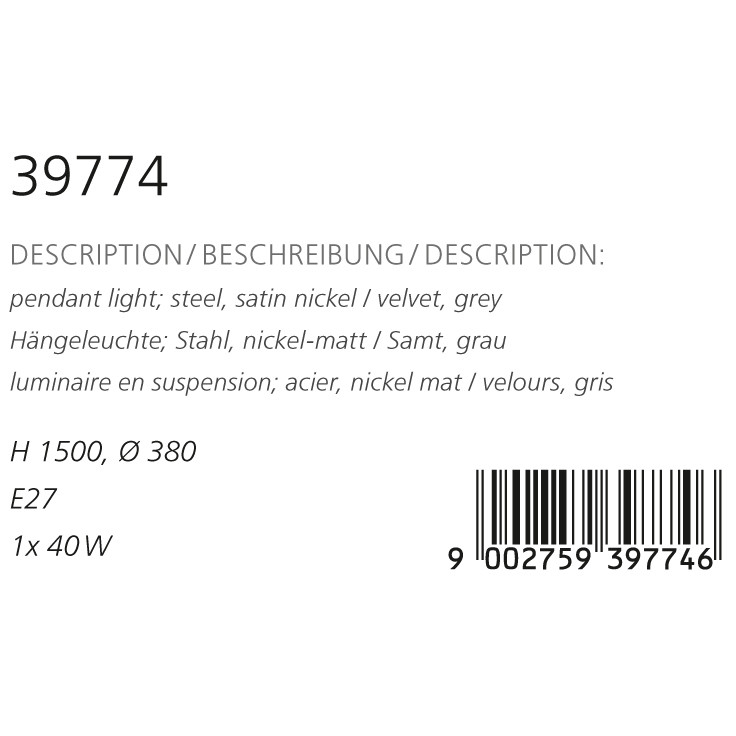 Люстра TAMARESCO (39774), EGLO - Зображення 39774--.jpg