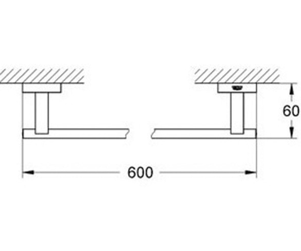 Тримач для рушників Essentials Cube (40509001), Grohe - Зображення 3985a-4050-1.jpg