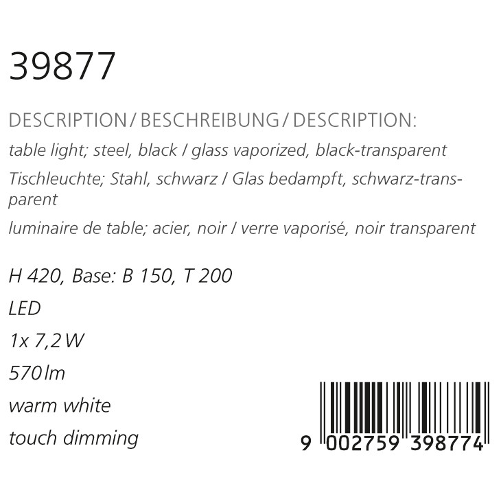 Настольная лампа COPILLOS LED (39877), EGLO - Зображення 39877--.jpg