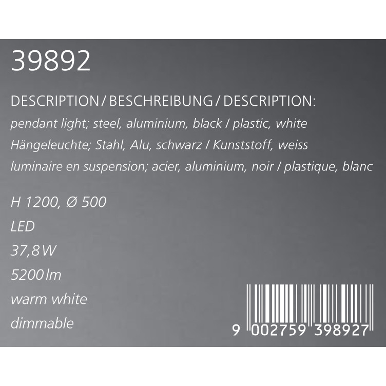 Люстра RETORNIO LED (39892), EGLO - Зображення 39892--.jpg