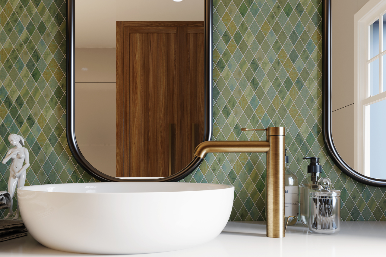 Мозаїка MI7 30500303C Terra Verde 300x300x10 Котто Кераміка - Зображення 3999c-0fe84-green_romb_30000.jpg