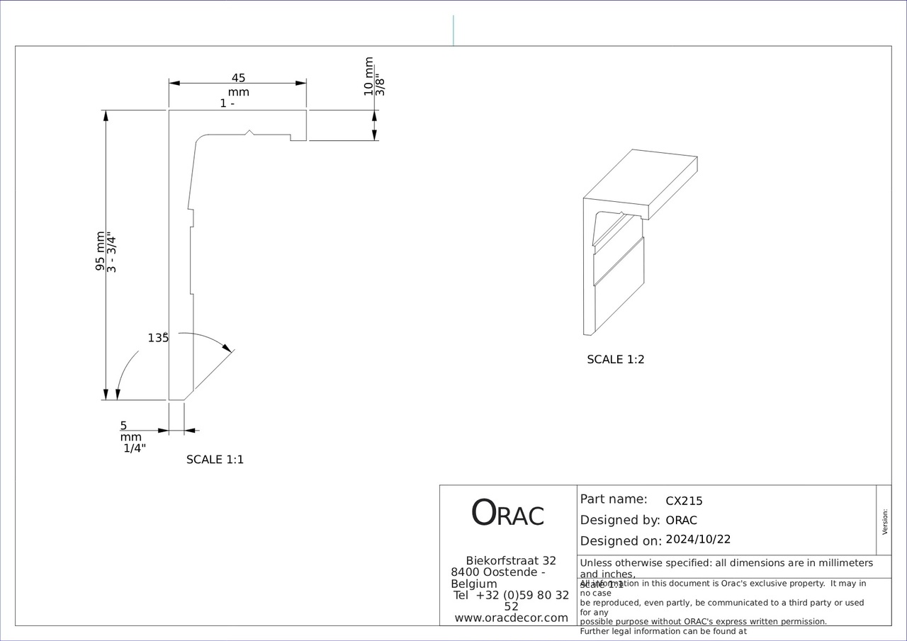 Карниз під підсвічування (CX215-2600), Orac Decor - Зображення 3ZWZKTR_CX215-2600--.jpg