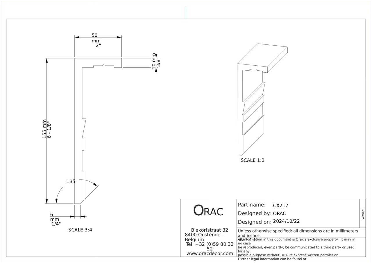Карниз під підсвічування (CX217-2600), Orac Decor - Зображення 3ZWZKTR_CX217-2600--.jpg