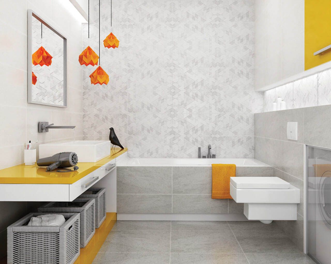 Декор Emilly Grys STR 300x600x9 Paradyz - Зображення 3a219-aranzacja-jasnej-malej-lazienki-emilly-milio-ceramika-paradyz.jpg