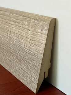 Плінтус МДФ Супер Профіль ПП 1682  Дуб Сонома - Зображення