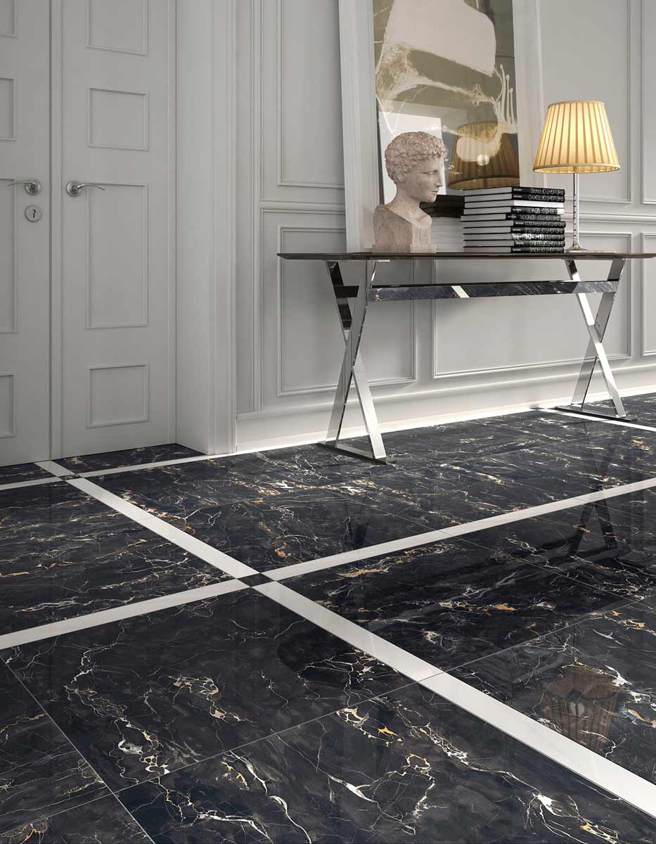 Плитка керамогранітна Jewels Black Gold Luc JW 11 POL 600х600x9 Mirage - Зображення 3c404-black-gold-jw-11-vv.jpg