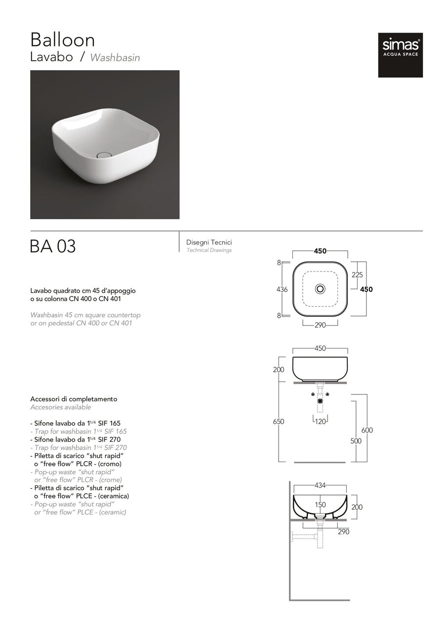 Умивальник Balloon 45 BA03 Capri SIMAS - Зображення 41378897-ea6ff.jpg