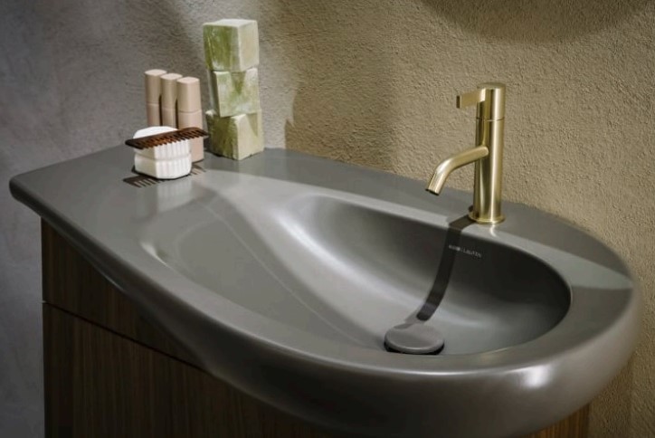 Змішувач для умивальника Kartell H3113310901001 PVD Inox LAUFEN - Зображення 42094381-1abdf.jpg