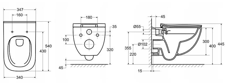 Комплект Інсталяція OLI 80 з кнопкою IPLATE Chrome (885342) + Унітаз Alegra Rimless з кришкою (A34H139000) Roca - Зображення 42828685-8be31.jpg