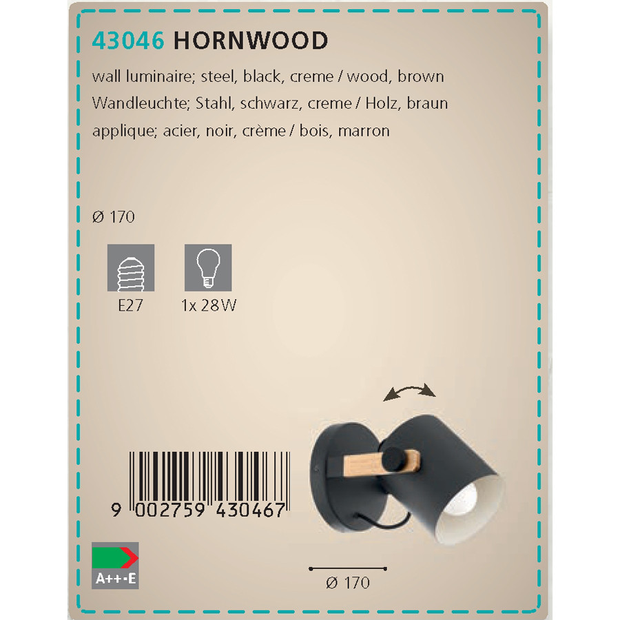 Бра HORNWOOD (43046), EGLO - Зображення 43046--.jpg