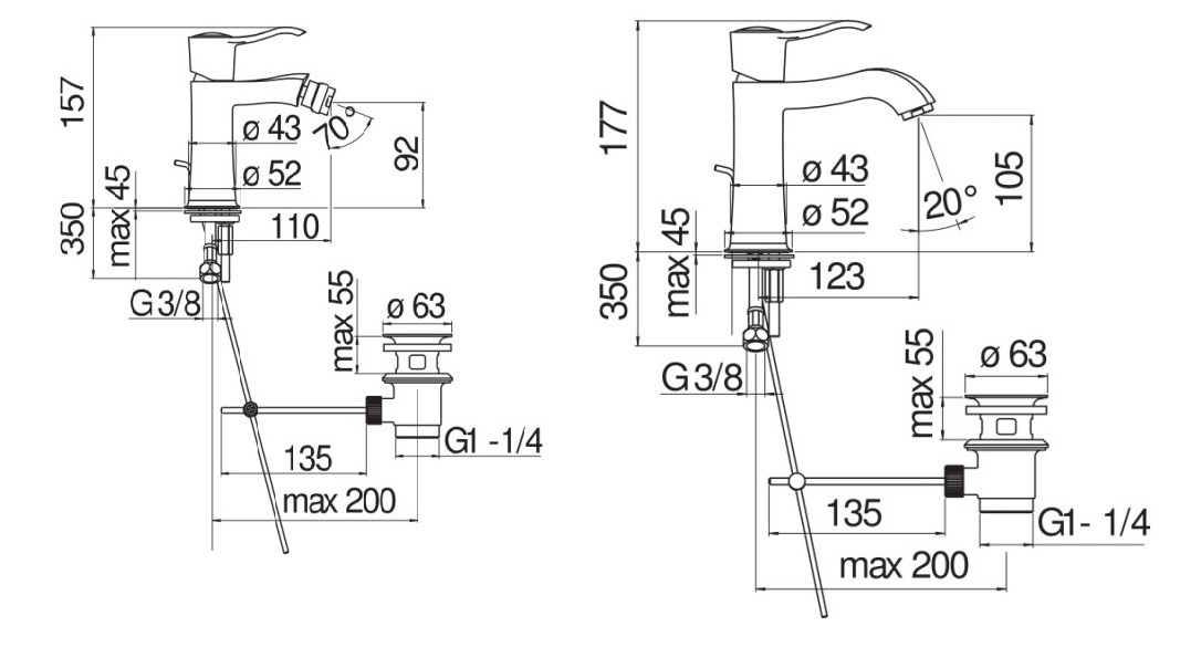 Набір змішувачів Sofi Royal Gold SI98118-1GDP+SI98119-1GDP Nobili - Зображення 43057608-d3083.jpg