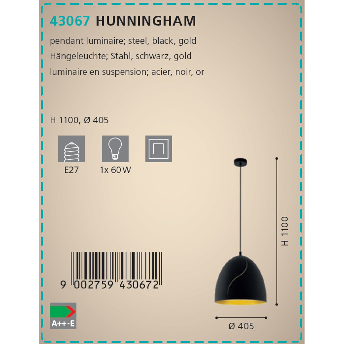 Люстра HUNNINGHAM (43067), EGLO - Зображення 43067-.jpg