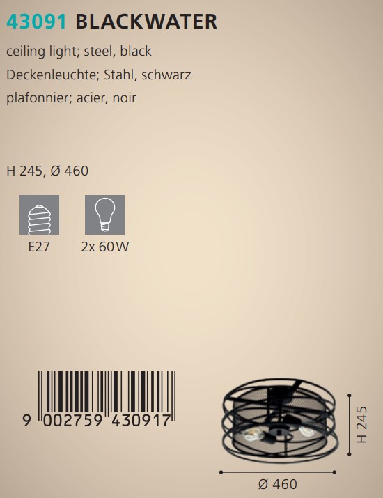 Светильник BLACKWATER (43091), EGLO - Зображення 43091--.jpg