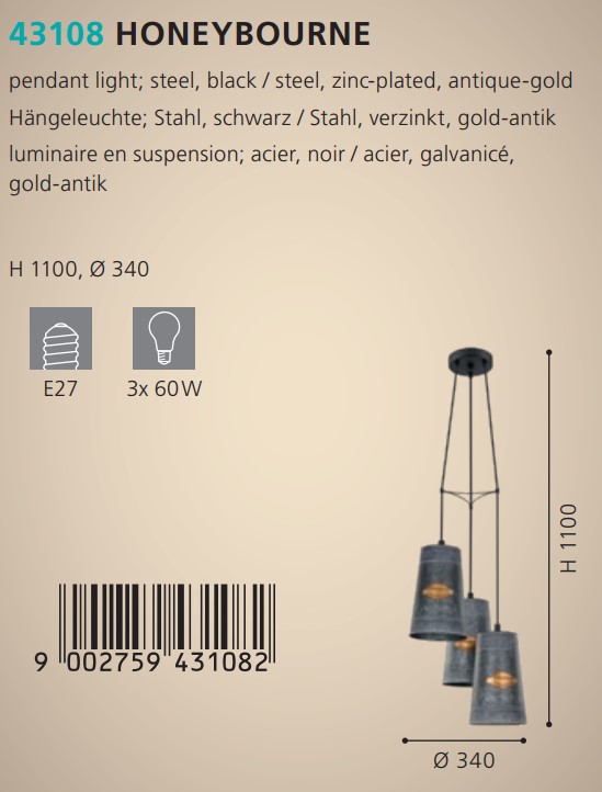 Люстра HONEYBOURNE (43108), EGLO - Зображення 43108--.jpg