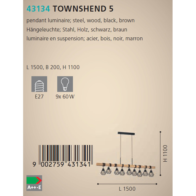 Люстра TOWNSHEND 5 (43134), EGLO - Зображення 43134--.jpg