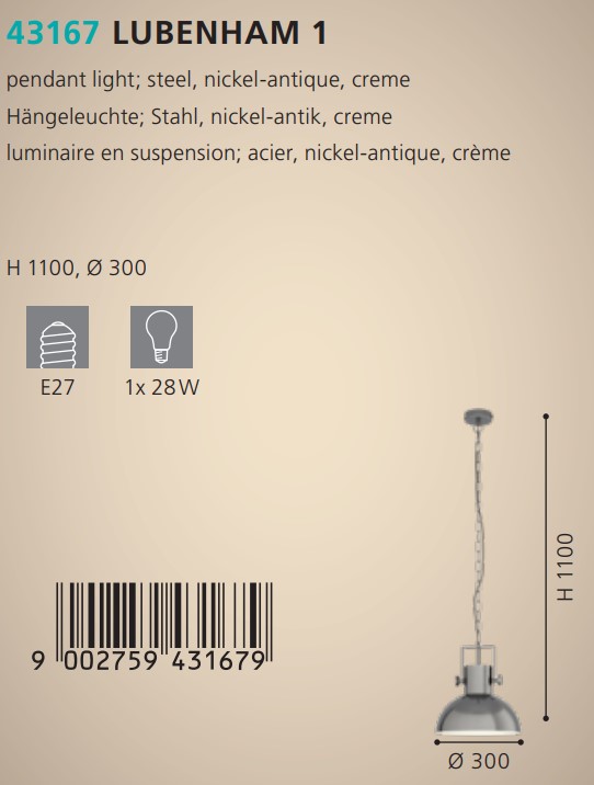 Люстра LUBENHAM 1 (43167), EGLO - Зображення 43167--.jpg