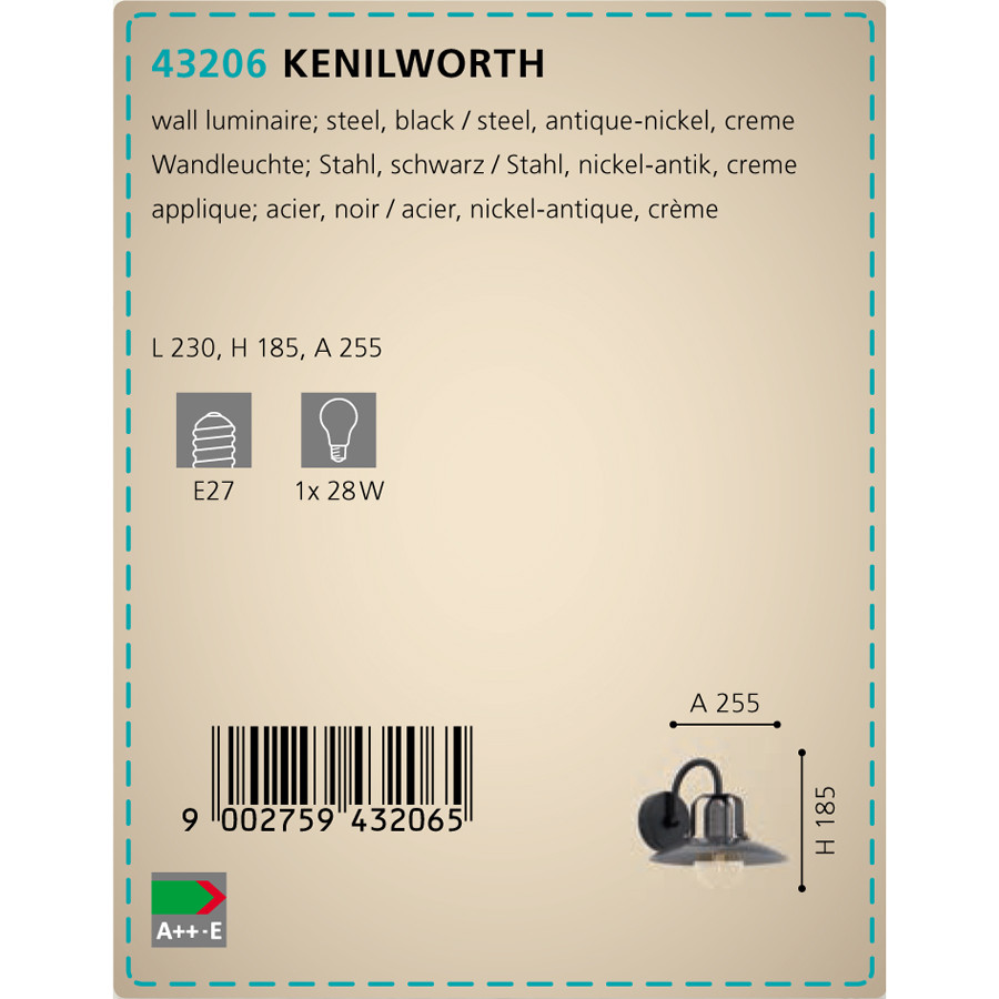 Бра KENILWORTH (43206), EGLO - Зображення 43206-.jpg