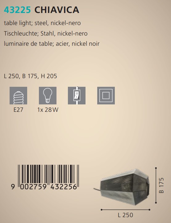 Настільна лампа CHIAVICA (43225), EGLO - Зображення 43225--.jpg