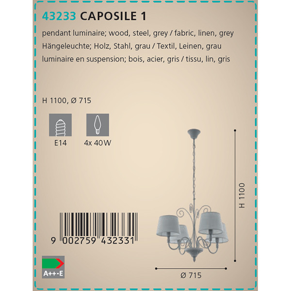 Люстра CAPOSILE 1 (43233), EGLO - Зображення 43233--.jpg