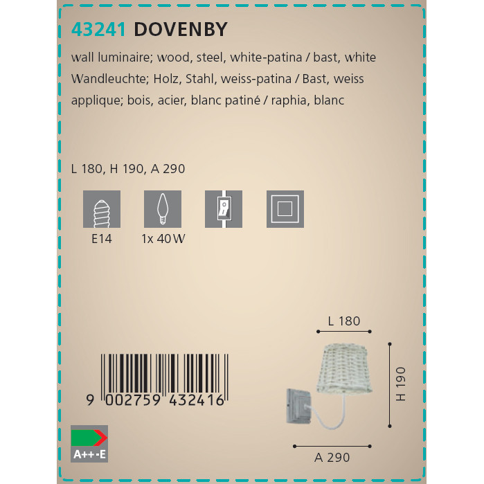 Бра DOVENBY (43241), EGLO - Зображення 43241-.jpg