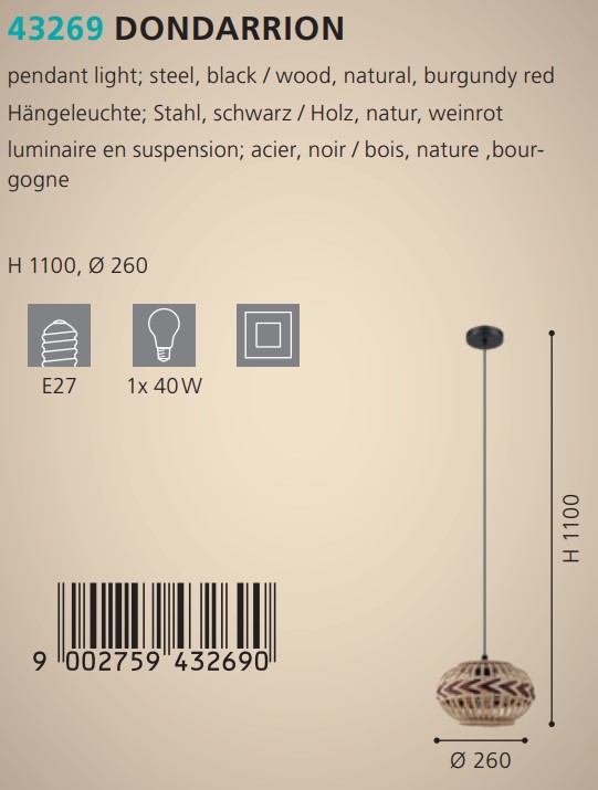 Люстра DONDARRION (43269), EGLO - Зображення 43269--.jpg