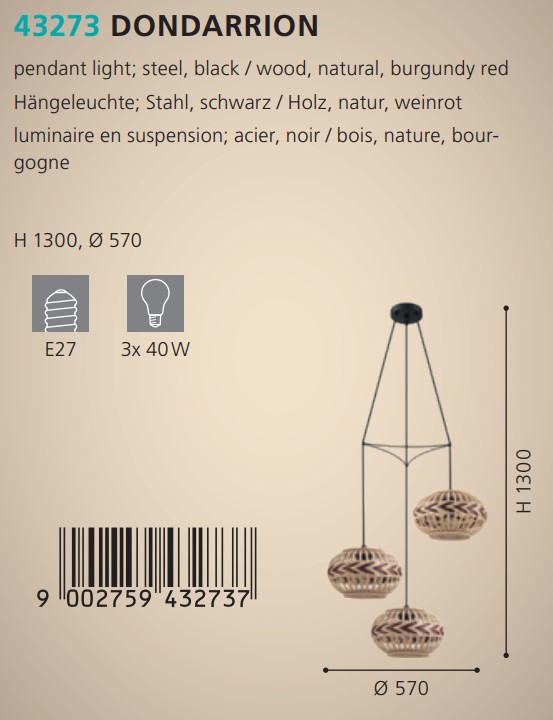 Люстра DONDARRION (43273), EGLO - Зображення 43273--.jpg