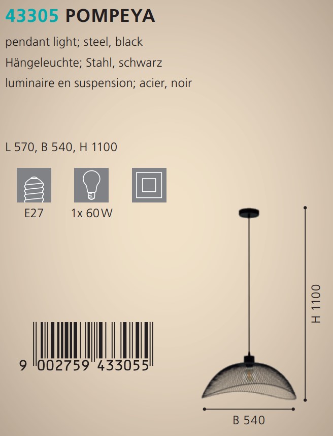 Люстра POMPEYA (43305), EGLO - Зображення 43305--.jpg