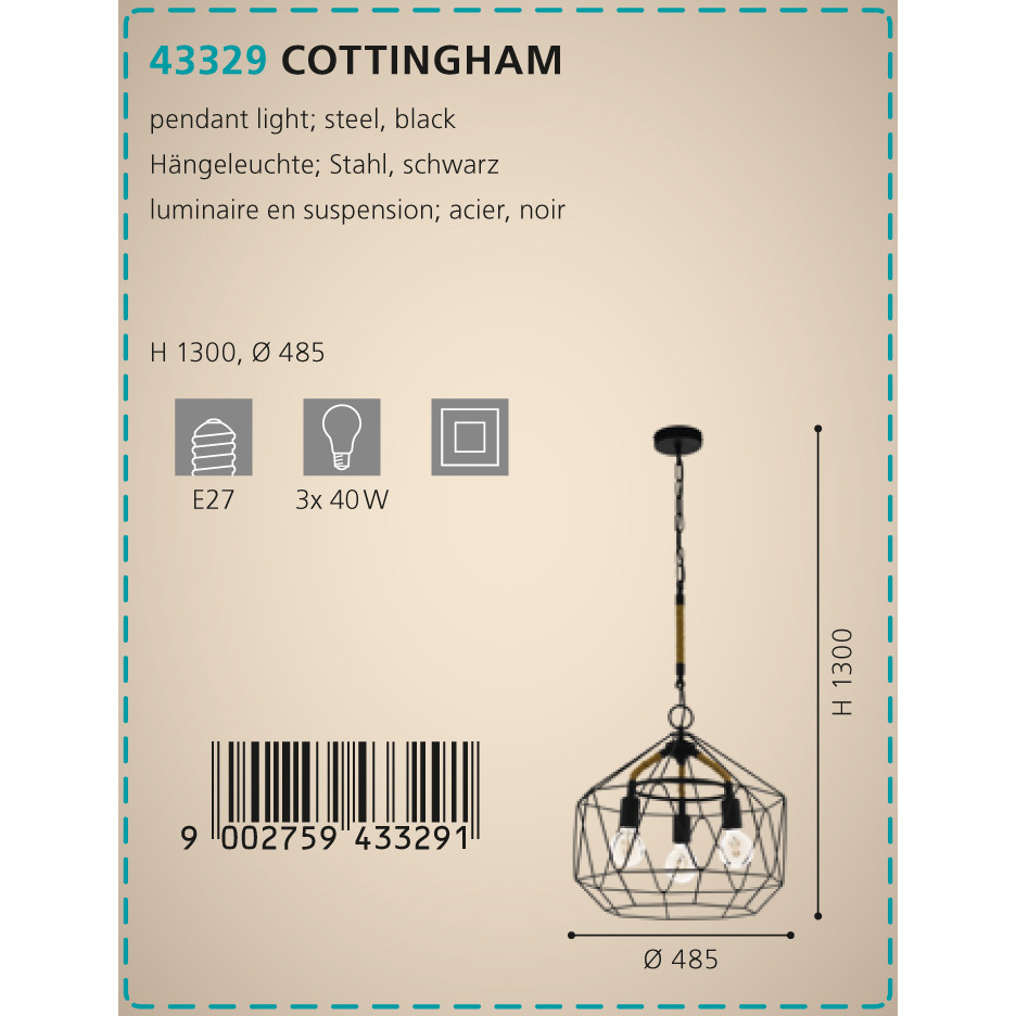 Люстра COTTINGHAM (43329), EGLO - Зображення 43329--.jpg