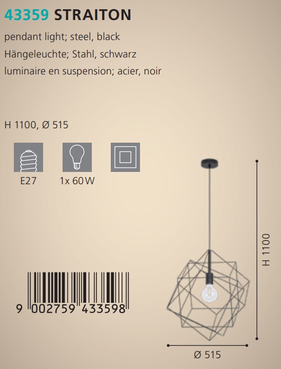 Люстра STRAITON (43359), EGLO - Зображення 43359--.jpg