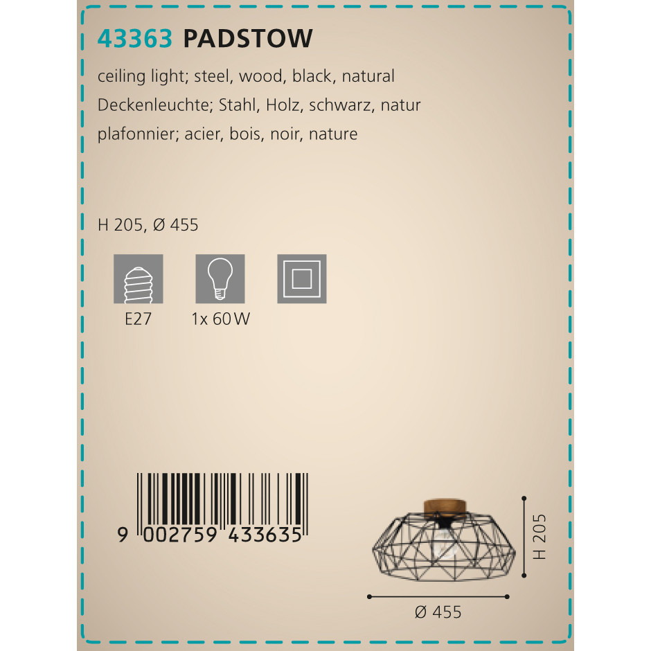 Світильник PADSTOW (43363), EGLO - Зображення 43363--.jpg