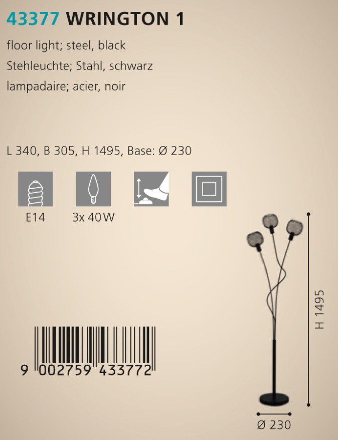 Торшер WRINGTON 1 (43377), EGLO - Зображення 43377--.jpg