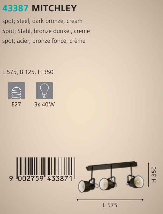 Спот MITCHLEY (43387), EGLO - Зображення 43387--.jpg
