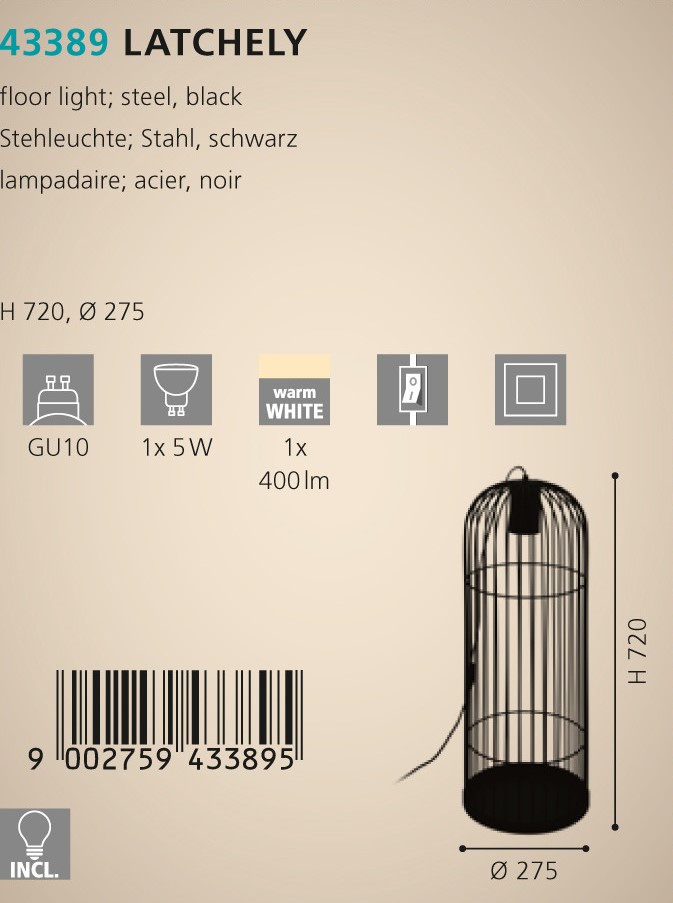 Торшер LATCHELY (43389), EGLO - Зображення 43389-.jpg