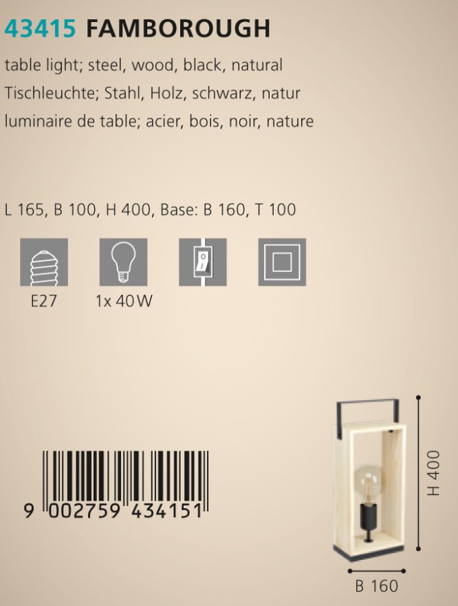 Настільна лампа FAMBOROUGH (43415), EGLO - Зображення 43415--.jpg